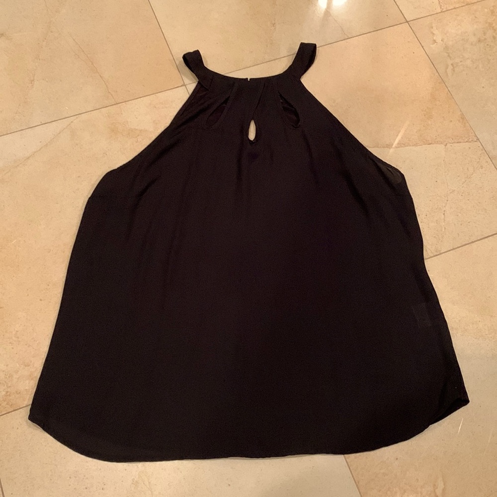 Black halter style shirt